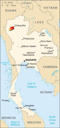 Map of Thailand